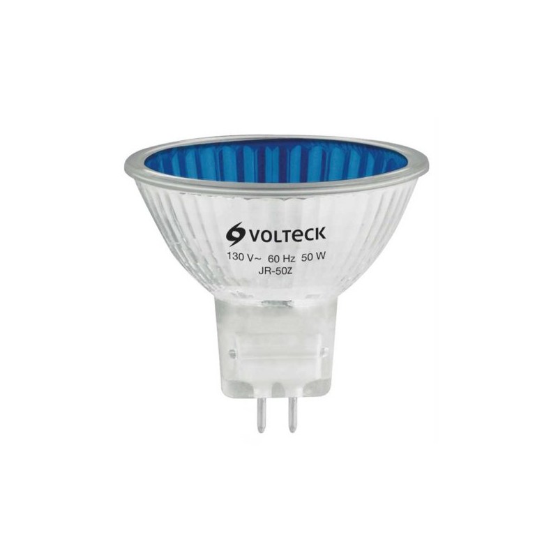 Foco de halógeno JR 50W Azul Volteck