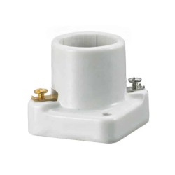 Portalámpara cuadrada 660W 250V blanco Hubbell