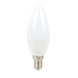 Foco LED vela E14 Luz fría 4W Tecnolite