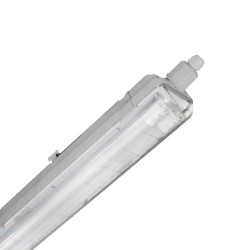 Lámpara gabinete LED 2xT8 G13 2x18W Gris Illux