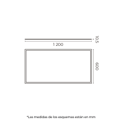 Lámpara de Panel LED Luz fría 60W Blanco Illux