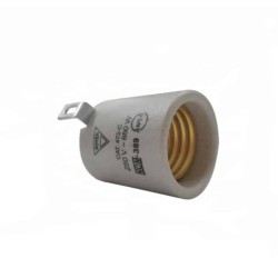 Portalámparas de ceramica Blanca Royer