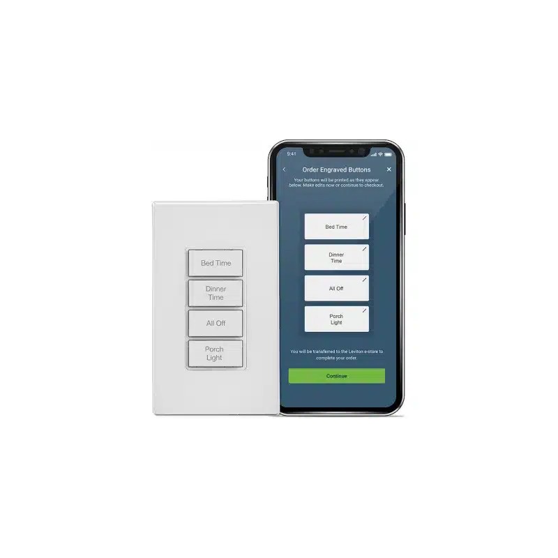 Interruptor controlador de escena inteligente Decora, Wi-Fi Leviton