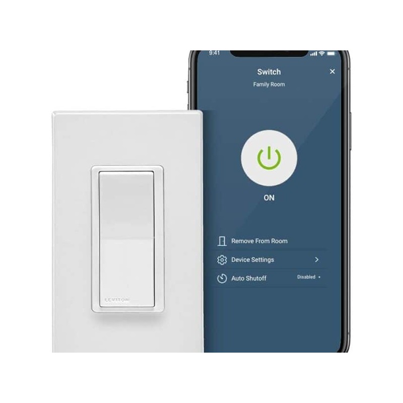 Interruptor de luz de 15 A Decora Smart Wi-Fi Leviton