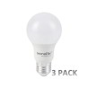 Pack 3 Focos LED A19 E27 Luz fría 8.5W Tecnolite