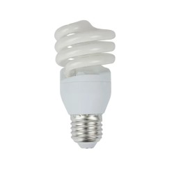 Foco Flourescente Espiral 15W Luz Fría Base E27 Tecnolite