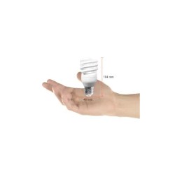 Foco Flourescente Espiral 15W Luz Fría Base E27 Tecnolite