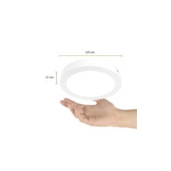 Lámpara de Techo LED Tipo Plafón para Interior Luz Cálida 18W Tecnolite