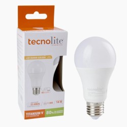 Foco Ahorrador LED 14W Luz Calida Base E27 Tecnolite