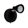 Lámpara de techo/pared dirigible GU10 50W Negro Illux