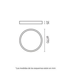 Plafón SMD LED Luz blanca 15W Blanco Illux