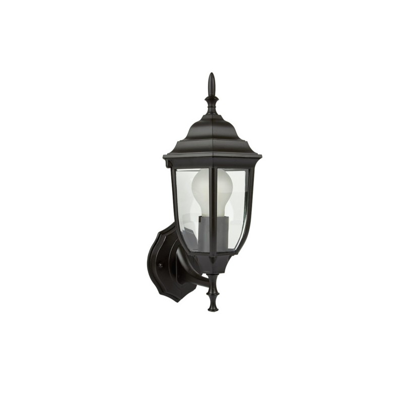 Farol de pared E27 Negro 20W Tecnolite