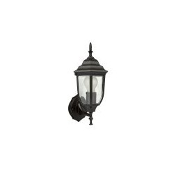 Farol de pared E27 Negro 20W Tecnolite