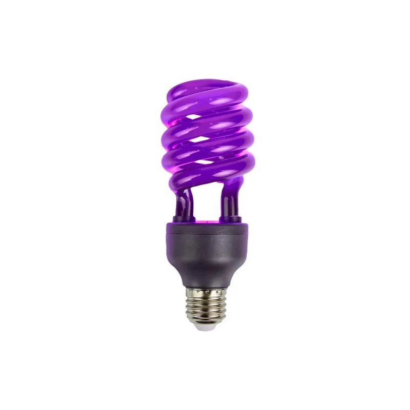 Foco Fluorescente 20W Luz Negra Base E27 Tecnolite