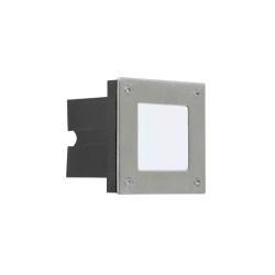 Lámpara de Pared LED Empotrable para Exterior Luz cálida 0.6W Satinado Tecnolite