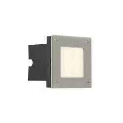 Lámpara de Pared LED Empotrable para Exterior Luz cálida 0.6W Satinado Tecnolite