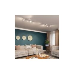 Lampara de techo cuatruple LED Luz fria 50W Blanco Illux