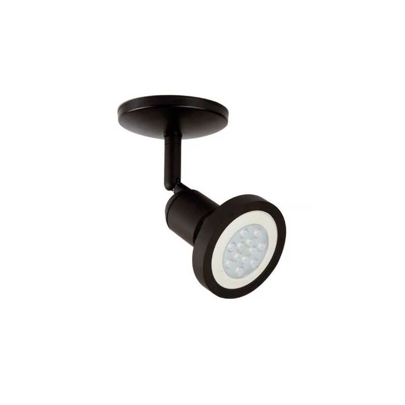 Lámpara de techo dirigible Base E27 75W Negro Tecnolite