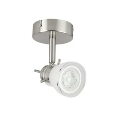 Lámpara de techo dirigible GU10 6W Satinado Tecnolite