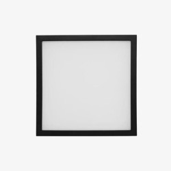 Plafon LED Luz fria 6W Negro Illux