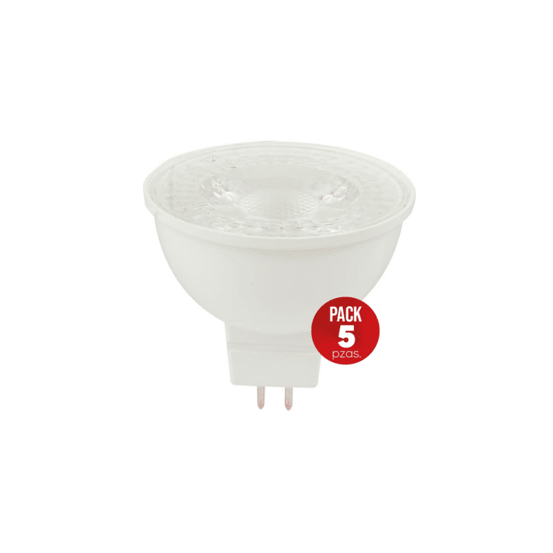 Pack de 5 Focos LED Luz cálida 5.5W Tecnolite