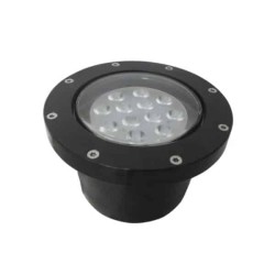 Lámpara de piso LED Luz cálida 12W Negro Cuenca IV Tecnolite