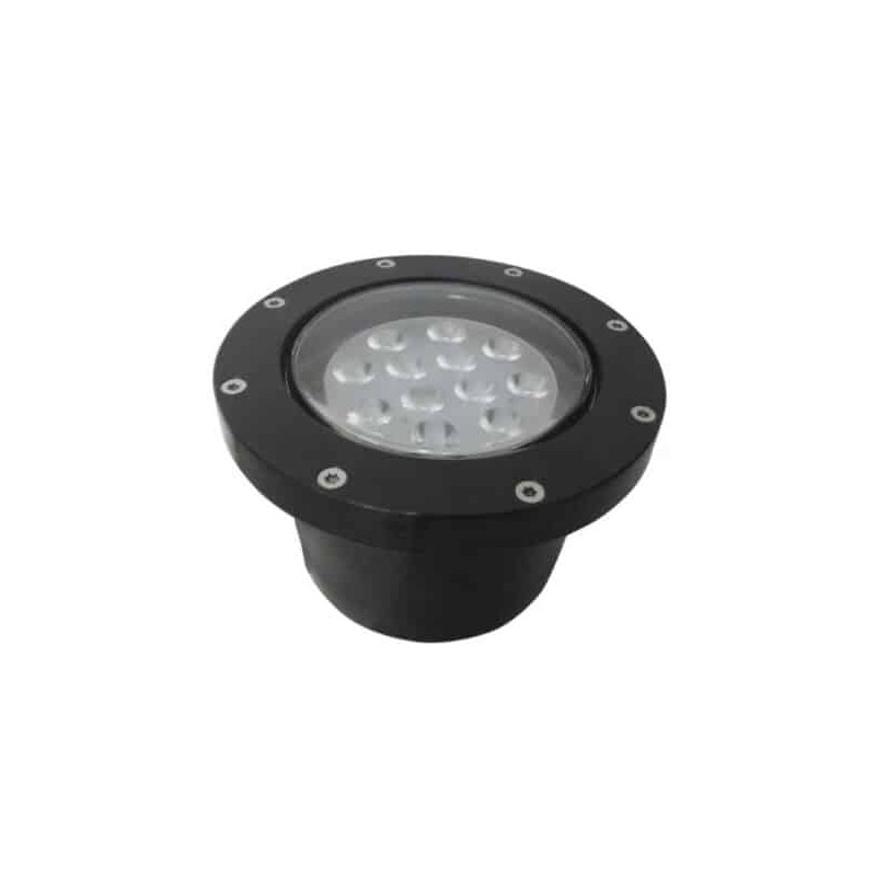 Lámpara de piso LED Luz cálida 12W Negro Cuenca IV Tecnolite