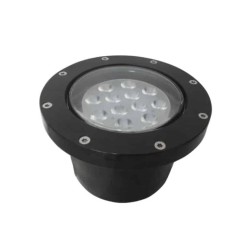 Lámpara de piso LED Luz cálida 12W Negro Cuenca IV Tecnolite