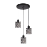 Lámpara Colgante Triple Socket E27 25.5W Negro Aurora II Tecnolite
