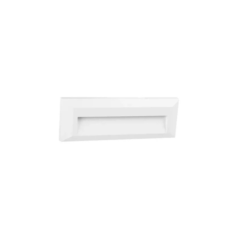 Lámpara de pared exterior LED Luz blanca fría 1.5W Blanco Tecnolite