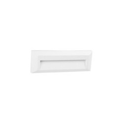 Lámpara de pared exterior LED Luz blanca fría 1.5W Blanco Tecnolite