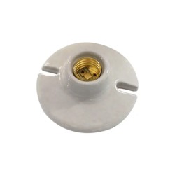 Portalámpara de cerámica Blanca E27 250V 660W Royer