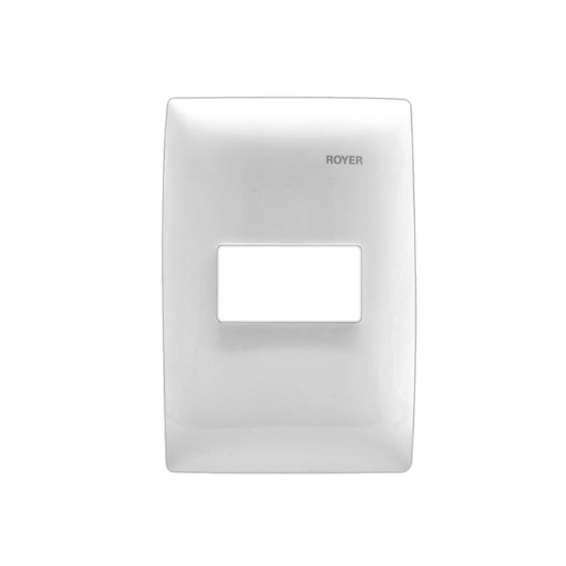 Placa de 1 módulo horizontal Blanco Royer 100 Eaton