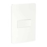 Placa armada con interruptor sencillo Blanco Orion