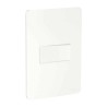Placa armada con interruptor sencillo Blanco Orion