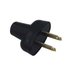 Clavija sencilla color Negro 15A 127V Royer