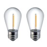 Focos LED miniatura S14 E27 1W 2200K 2pzs. Tlapps