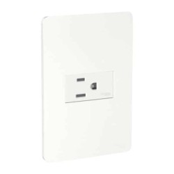 Placa armada con contacto 2P+T Blanco Orion