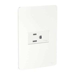 Placa armada con contacto 2P+T Blanco Orion