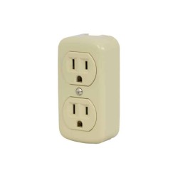 Contacto dúplex 2P+T de sobreponer 15A 127V Royer