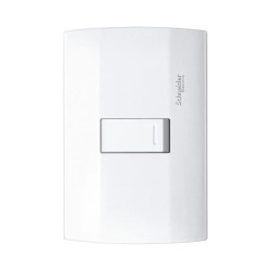 Placa armada con interruptor sencillo Blanco Marisio