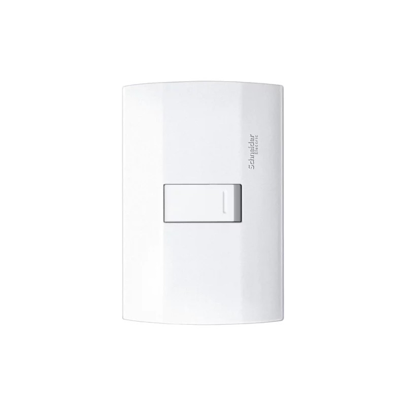 Placa armada con interruptor sencillo Blanco Marisio