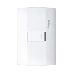 Placa armada con interruptor sencillo Blanco Marisio