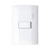 Placa armada con interruptor sencillo Blanco Marisio