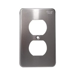 Placa para contacto dúplex Aluminio Arrow Hart Eaton