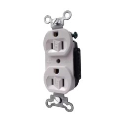Contacto dúplex 15A 125V Blanco Arrow Hart Eaton