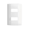Placa armada con 2 interruptores Blanco Marisio