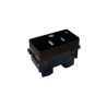 Contacto sencillo 2P+T 15A 127V Negro Royer 100 Eaton