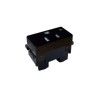 Contacto sencillo 2P+T 15A 127V Negro Royer 100 Eaton