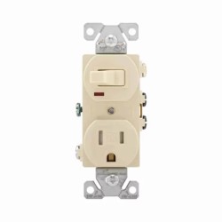 Apagador con contacto 15A 125V Arrow Hart